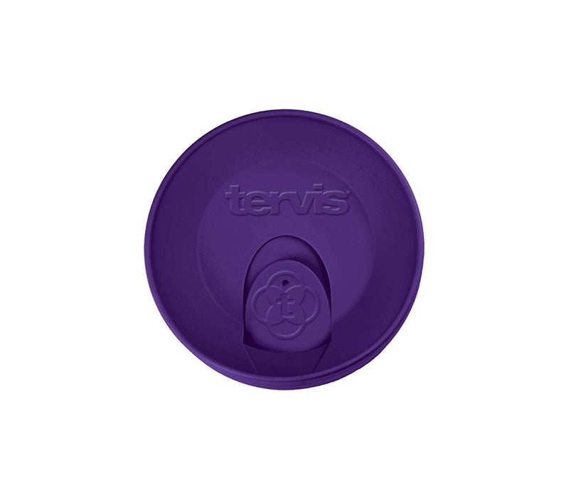 Tervis Travel Lid for 24 oz Tumbler and Mug, Royal Purple, Orange, Red & Fuchsia 4-Piece Set - Image 3